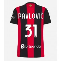 AC Milan Strahinja Pavlovic #31 Fußballbekleidung Heimtrikot Damen 2026-27 Kurzarm